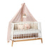 Canopy Luna Baby Cot Dusty Rose